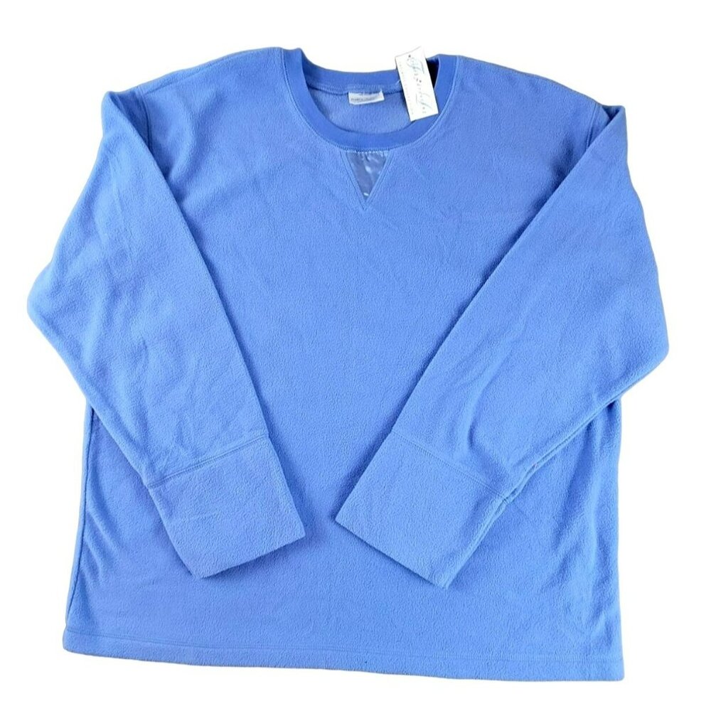 Blue Pajama Top French Dressing Intimate Collection Womens L NWT  JH1416